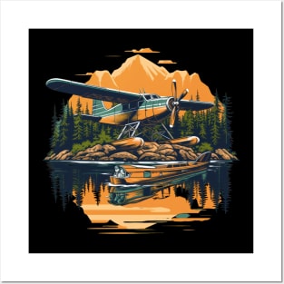 Nothing beats a scenic journey on a docked floatplane in the wilderness Posters and Art